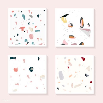 Colorful Terrazzo seamless pattern cards vect.. | Free stock vector - 544665