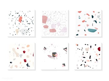 Colorful Terrazzo seamless pattern cards vect.. | Free stock vector - 544672