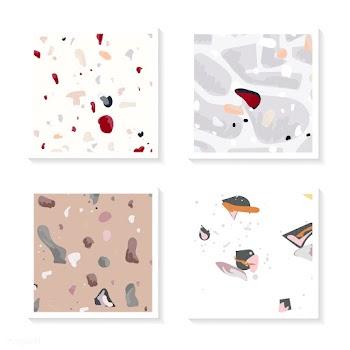 Colorful Terrazzo seamless pattern cards vect.. | Free stock vector - 544676
