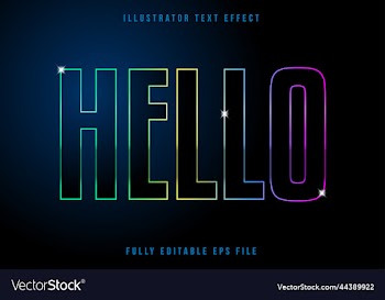 colorful text effect