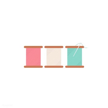 Colorful thread rolls icon illustration | Free stock vector - 424966