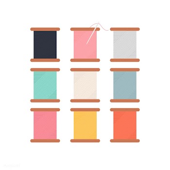 Colorful thread rolls icon illustration | Free stock vector - 424974