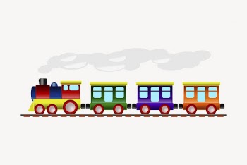 Colorful train clipart, vehicle illustration | Free Vector - rawpixel
