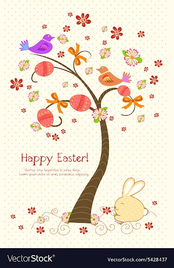 Colorful tree vector image