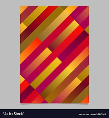 Colorful trendy diagonal stripe page template vector image