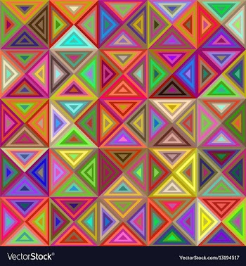 Colorful triangle mosaic background design vector image