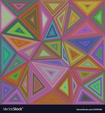 Colorful triangle mosaic background design vector image