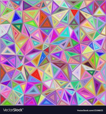 Colorful triangle mosaic background design vector image