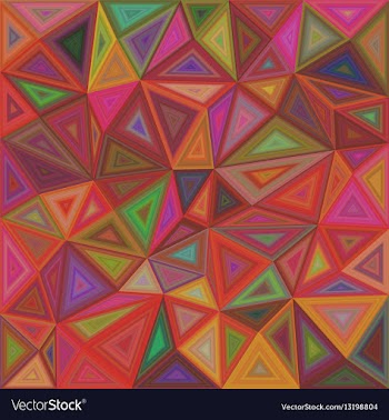 Colorful triangle mosaic background design vector image