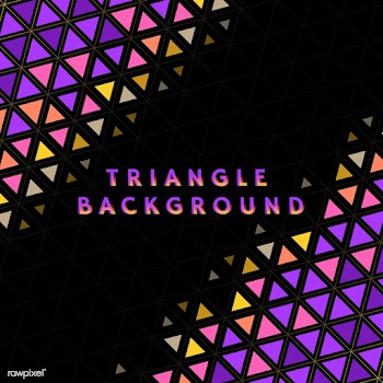 Colorful triangle pattern illustration | Free stock vector - 563440