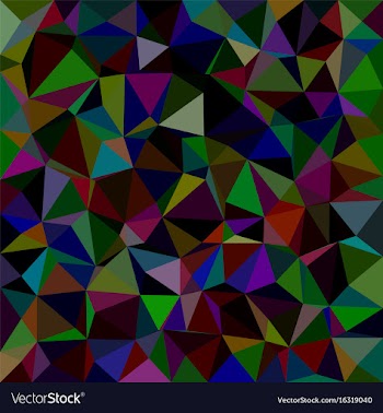 Colorful triangle tile mosaic pattern background vector image