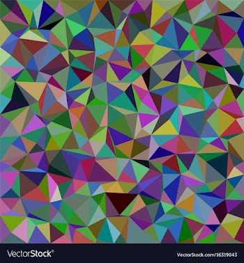 Colorful triangle tile mosaic pattern background vector image