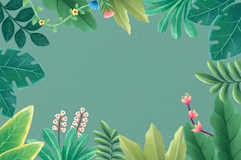 Colorful tropical frame background, green | Free Photo Illustration - rawpixel