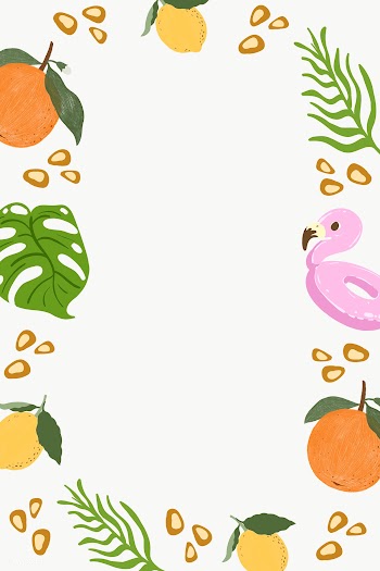 Colorful tropical summer frame design element  | Free  transparent png - 2349006