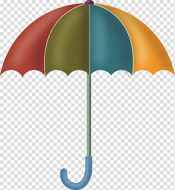 , Colorful umbrella transparent background PNG clipart