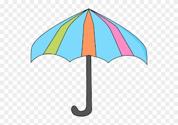 Colorful Umbrella - Umbrella Clipart
