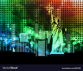 Colorful urban vector image