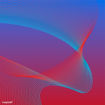 Colorful vibrant 3d wave graphic | Free stock vector - 463706