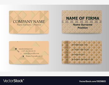 Colorful visit card for business in individual vector image