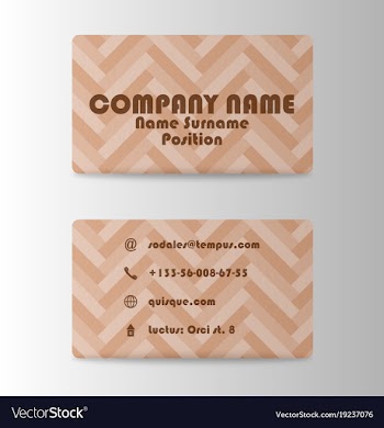 Colorful visit card for business in individual vector image