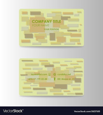 Colorful visit card for business in individual vector image