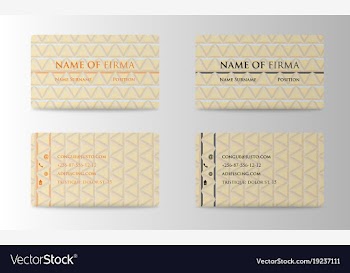 Colorful visit card for business in individual vector image