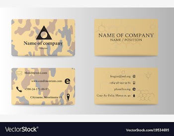 Colorful visit card for business in individual vector image