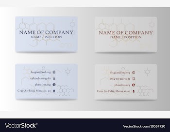 Colorful visit card for business in individual vector image
