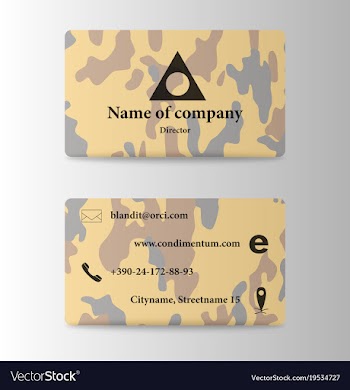 Colorful visit card for business in individual vector image