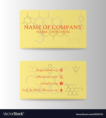 Colorful visit card for business in individual vector image