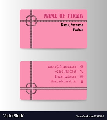 Colorful visit card for business in individual vector image