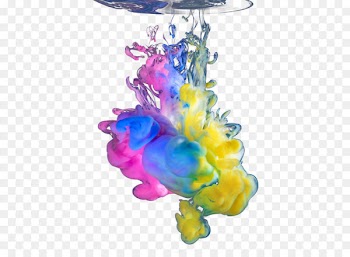 Colorful water heavy ink 