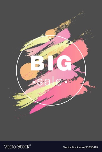 Colorful watercolor brush strokes vector image