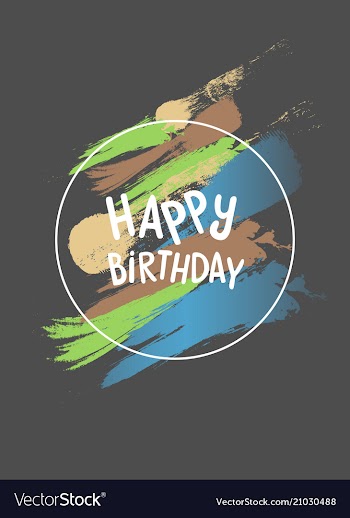 Colorful watercolor brush strokes vector image