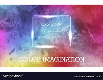 Colorful watercolor hand drawn paper texture torn vector image