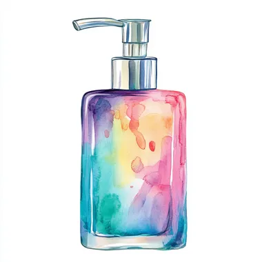 Colorful Watercolor Spa Soap Dispenser Clipart Colorful Watercolor Spa Soap Dispenser Clipart