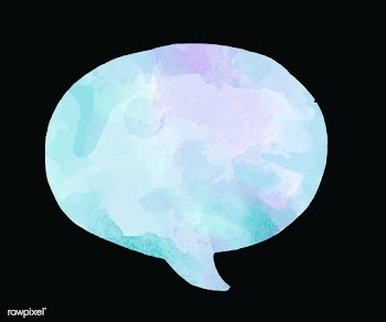 Colorful watercolor speech bubble vector | Free stock vector - 473265