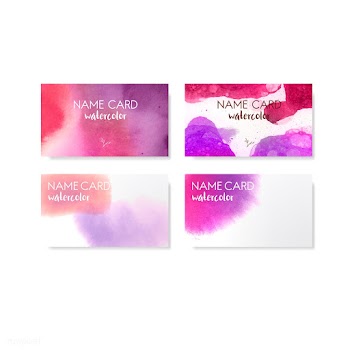 Colorful watercolor style card vector | Free stock vector - 530689