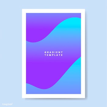 Colorful wave gradient template design | Free stock vector - 458304
