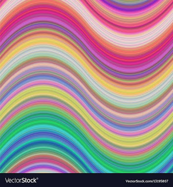 Colorful wave stripe background design vector image