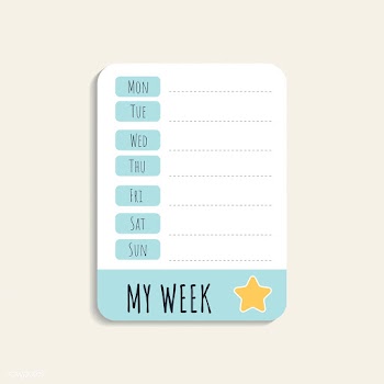 Colorful weekly schedule | Free stock vector - 553769