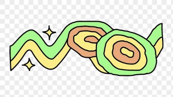Colorful wiggly lines, abstract doodle | Free PNG Sticker - rawpixel