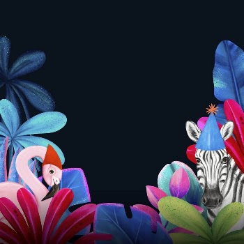Colorful wildlife border background, animal | Free Photo Illustration - rawpixel
