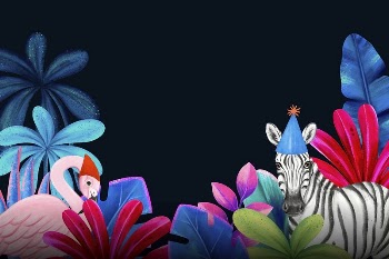 Colorful wildlife border background, animal | Free Photo Illustration - rawpixel