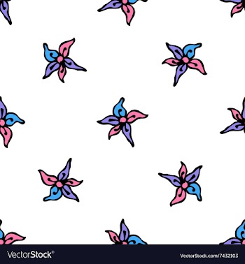 Colorful zentangle seamless pattern vector image