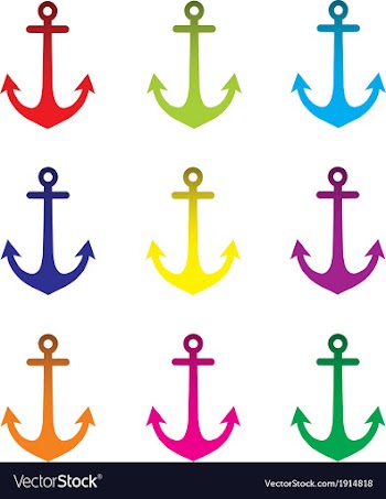  					Colorfull Anchor Set vector image														