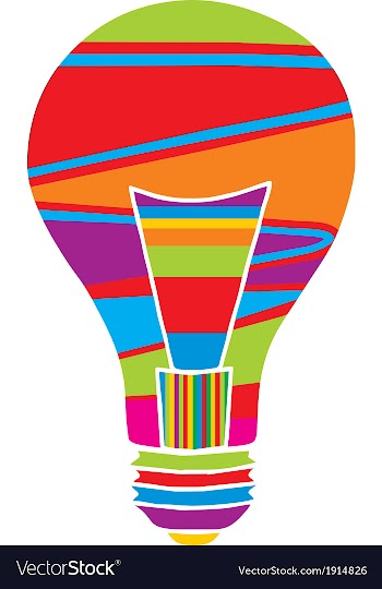  					Colorfull Bulb vector image														