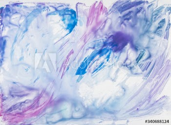 Colorfully painted canvas