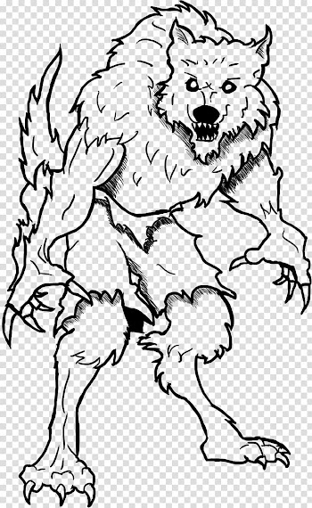 Coloring book Child Halloween Werewolf Drawing, kurt angle transparent background PNG clipart
