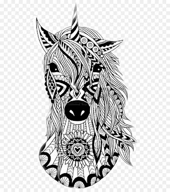 Coloring book Doodle Drawing Unicorn - unicorn 